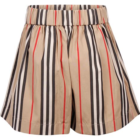 burberry icon stripe shorts|burberry pants official website.